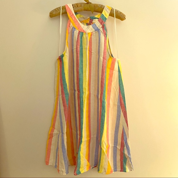 C&C California Dresses & Skirts - C&C California Striped Linen Swing Dress